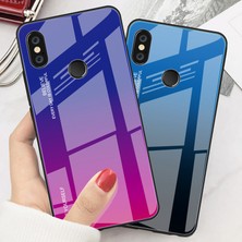 4U Sky Gradyan Cam+Tpu+Pc Hibrid Geri Kılıf Xiaomi Redmi Note 5 Pro-Blue Gül (Yurt Dışından)