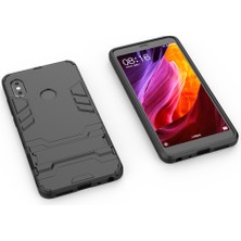 4U Sky Shockproof Pc+Tpu Hibrid Kickstand Telefon Kılıfı Xiaomi Redmi Note 5 Pro (Çift Kamera)/redmi Note 5 (Çin) -Black (Yurt Dışından)