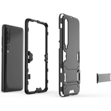 4U Sky Xiaomi Mi 10-Black Için Kickstand Case ile 2-1 Arada Plastik+Tpu Telefon Kabuğu (Yurt Dışından)