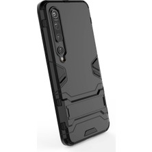 4U Sky Xiaomi Mi 10-Black Için Kickstand Case ile 2-1 Arada Plastik+Tpu Telefon Kabuğu (Yurt Dışından)