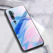 4U Sky Mermer Doku Temperli Cam Geri+Tpu Combo Kabuğu Xiaomi Mi Note 10-DL05 (Yurt Dışından)