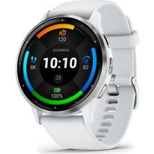 Garmin Venu 3 Gümüş | Beyaz Kayışlı