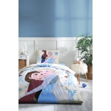 Özdilek Frozen Winter Tek Kişilik Disney Lisanslı Lastikli Fitted Çarşaf Çocuk Nevresim Takımı