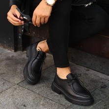 Saillaker’s Sail Lakers - Siyah Deri Bağcıklı Erkek Sneaker