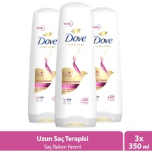 Dove Saç Bakım Kremi Uzun Saç Terapisi Uzun Yıpranmış Saçlar Için 350 ml X3