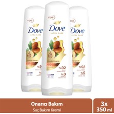 Dove Saç Bakım Kremi Argan Yağı Onarıcı Bakım 350 ml x 3