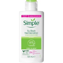 Simple Kind To Skin Su Bazlı Nemlendirici 12 Saate Kadar Etklili Hassas Ciltler Için 125 Ml