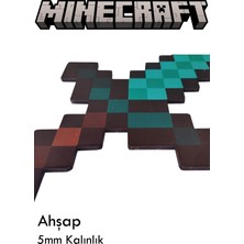 Hediye Ne Alsak Minecraft Kılıç Ahşap Oyuncak Maket 45CM