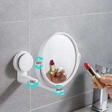 Haitn Katlanır Makyaj Aynası Duvar Montaj Matkap Olmadan Vanity Ayna Döner Banyo Aynası Emme Katlama Kol Uzatın Tıraş Aynası | Banyo Aynaları (Yurt Dışından)