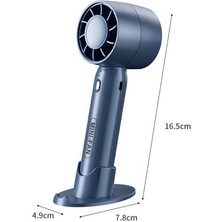 Haitn Taşınabilir El Turbo USB Fan, Masaüstü Sessiz Fan, Bladess Charging Mini Fan (Yurt Dışından)