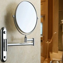 Haitn Büyüteç Duvara Monte Yuvarlak Ayna Vanity Makyaj Tıraş Katlanır Banyo Makyaj Aynası Ücretsiz Punch Duvara Monte | Banyo Aynaları (Yurt Dışından)