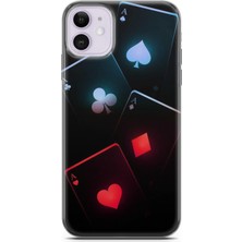 Kılıfınız iPhone 11 Uyumlu Kılıf Hd Baskılı Kılıf - Poker Kart