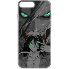 Kılıfınız iPhone 7 Plus / 8 Plus Uyumlu Kılıf Hd Baskılı Kılıf - Attack On Titan Eren