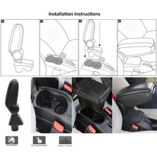 Omsa Renault Megane 4 (2016+) - Kol Dayama - Siyah - (Abs + Deri) - (Hb 5k-Sd)