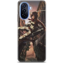 Kılıfınız Huawei Nova Y70 Uyumlu Kılıf Hd Baskılı Kılıf - Attack On Titan Mikasa