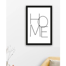 Wooden Factory Yazılı Siyah Çerçeve Görünümlü Ahşap Duvar Tablosu