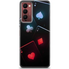 Kılıfınız Tecno Camon 18 / 18P Uyumlu Kılıf Hd Baskılı Kılıf - Poker Kart