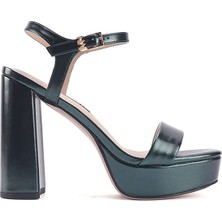 Nine West Moma2 3pr Yeşil Kadın Topuklu Sandalet