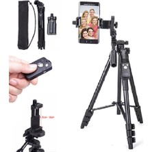 Wlue Profesyonel Fotoğraf Video Çekimi Tiktok Yayın Tripod Telefon Tutucu 120 cm Bluetooth Kumandalı