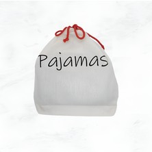 Moy Bag Moybag Pijama Baskılı Ham Bez Kese Pamuk  Çanta Bavul Düzenleyici Organizer Seyahat Kesesi