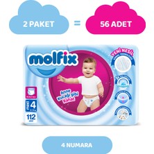 Molfix Pants Bebek Bezi 4 Beden Maxi Aylık AvantajPaketi 112 Adet