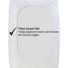 Vionel Home  %100 Pamuk Kapitone, Full Kenar Fitted, Su & Sıvı Geçirmez Bebek, Kreş Anaokulu Alezi ve Çocuk Yatak Koruyucu Alez 70 x 110