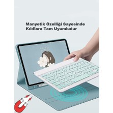 Daytona Mk-4 Kablosuz Ergonomik Apple-Android-Windows Manyetik Tablet Kılıf Uyumlu Klavye Mouse Kiti(Türkçe Q Klavye)