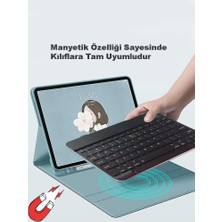 Daytona Mk-4 Kablosuz Ergonomik Apple-Android-Windows Manyetik Tablet Kılıf Uyumlu Klavye Mouse Kiti(Türkçe Q Klavye)