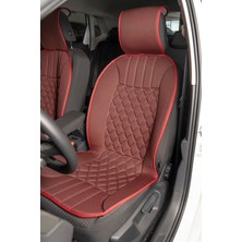 Bmw X4 Uyumlu Oto Koltuk Minderi Elegance Model Ön 2'li Set Kırmızı Kırmızı Fs