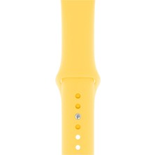 Minsun Watch 2 3 4 5 6 7 8 9 Se 38 40 41MM Uyumlu Spor Silikon Kordon Pastel Sarı