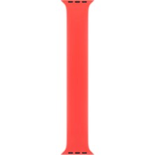 Minsun Watch 2 3 4 5 6 7 8 9 Se 38 40 41MM Uyumlu Solo Loop Silikon Kordon Turuncu Medium Beden