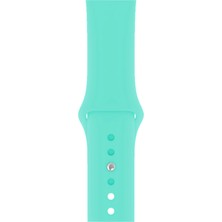 Minsun Watch 2 3 4 5 6 7 8 9 Se 42 44 45 49MM Uyumlu Spor Silikon Kordon Turkuaz