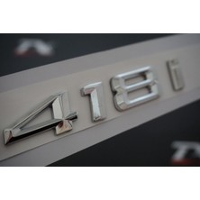 Dk Bmw 418I Bagaj Krom Metal 3m 3D Yazı Logo