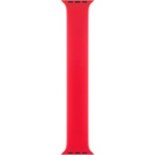 Minsun Watch 2 3 4 5 6 7 8 9 Se 42 44 45 49MM Uyumlu Solo Loop Silikon Kordon Kırmızı Medium Beden