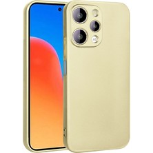 noktaks - Xiaomi Redmi 12 - Kılıf Mat Soft Premier Silikon Kapak - Gold