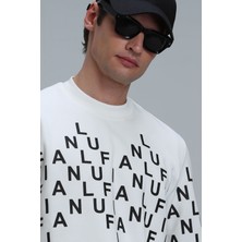 Lufian Rose Erkek Sweatshirt Siyah
