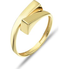 ÇGK KUYUMCULUK 14 Ayar Aynalı Altın Yüzük 14CGKYZK006