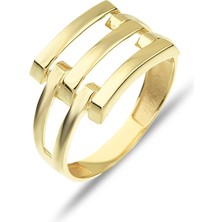 ÇGK KUYUMCULUK 14 Ayar Aynalı Altın Yüzük 14CGKYZK006