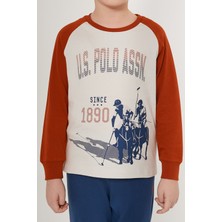 U.S. Polo Assn. Bej Erkek Çocuk Uzun Kol İkili Takım