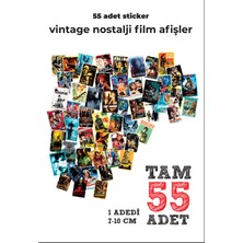 Mey Art 55 Adet Vıntage Nostalji Film Etiket Yüksek Kalite Sticker