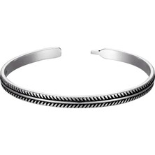 Gümüşcüm Desenli  Gümüş Bileklik