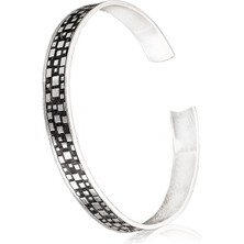 Gümüşcüm Kare Modeli Gümüş Bileklik