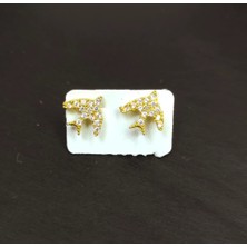 Oriental Kuyumculuk Jewellery Gold Altın Güvercin Kuş Gümüş Küpe