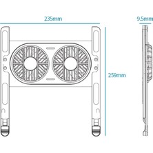 Sunhui 14-17 Inç Dizüstü Bilgisayarlar Için Ayarlanabilir 2 Soğ I Dizüstü Bilgisayar Standı (Yurt Dışından)