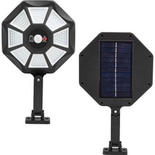 Powermaster ZB-168A Kumandalı 3 Kademeli 168 Smd Ledli Sensörlü Beyaz Solar Aydınlatma Var Profesyonel El Fenerleri Beyaz