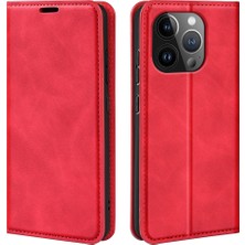 Xstep Case iPhone 15 Pro Max Pu Deri Cüzdan Flip Kılıf Anti-Çizgiye Dönüşlü Cilt Touch Stand Cover (Yurt Dışından)