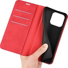 Xstep Case iPhone 15 Pro Max Pu Deri Cüzdan Flip Kılıf Anti-Çizgiye Dönüşlü Cilt Touch Stand Cover (Yurt Dışından)