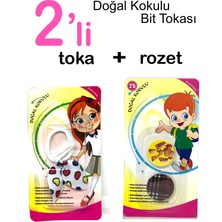 Headlice Stopper Doğal Kokulu Tavşan Kulaklıklı 1 Bit Tokası+ 2li Rozet Set