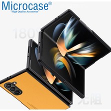 Microcase Samsung Galaxy Z Fold5 Için Deri Desenli Plastik Koruma Kılıf - AL3156