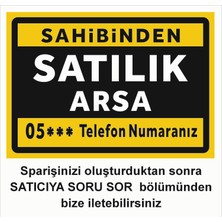 Zafrak Reklam Satılık Arsa Levhası Tabelası 40X60 cm